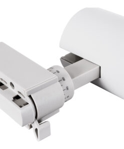 GloboStar® LUGANO 60808 Μονοφασικό Φωτιστικό Σποτ Ράγας LED 20W 2400lm 36° Acrylic HQ LENS AC 220-240V IP20 Φ6.5 x Υ22cm Θερμό Λευκό 2700K – EUROTRACK® System 1L+1N – Λευκό – Bridgelux Chip – TÜV Certified Driver – 5 Χρόνια Εγγύηση