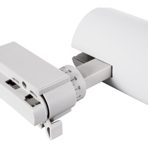 GloboStar® LUGANO 60808 Μονοφασικό Φωτιστικό Σποτ Ράγας LED 20W 2400lm 36° Acrylic HQ LENS AC 220-240V IP20 Φ6.5 x Υ22cm Θερμό Λευκό 2700K – EUROTRACK® System 1L+1N – Λευκό – Bridgelux Chip – TÜV Certified Driver – 5 Χρόνια Εγγύηση