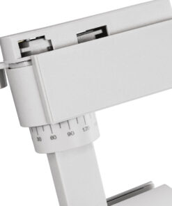 GloboStar® LUGANO 60808 Μονοφασικό Φωτιστικό Σποτ Ράγας LED 20W 2400lm 36° Acrylic HQ LENS AC 220-240V IP20 Φ6.5 x Υ22cm Θερμό Λευκό 2700K – EUROTRACK® System 1L+1N – Λευκό – Bridgelux Chip – TÜV Certified Driver – 5 Χρόνια Εγγύηση