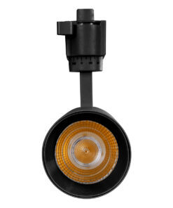 Globostar 60811 Μονοφασικό Bridgelux COB LED Μάυρο Φωτιστικό Σποτ Ράγας 20W 230V 2400lm 30° Θερμό Λευκό 3000k