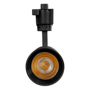 Globostar 60811 Μονοφασικό Bridgelux COB LED Μάυρο Φωτιστικό Σποτ Ράγας 20W 230V 2400lm 30° Θερμό Λευκό 3000k