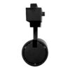 Globostar 60811 Μονοφασικό Bridgelux COB LED Μάυρο Φωτιστικό Σποτ Ράγας 20W 230V 2400lm 30° Θερμό Λευκό 3000k