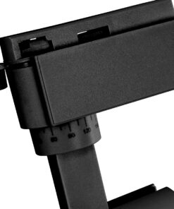 Globostar 60811 Μονοφασικό Bridgelux COB LED Μάυρο Φωτιστικό Σποτ Ράγας 20W 230V 2400lm 30° Θερμό Λευκό 3000k