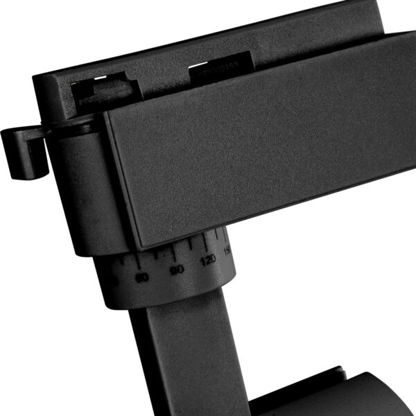 Globostar 60811 Μονοφασικό Bridgelux COB LED Μάυρο Φωτιστικό Σποτ Ράγας 20W 230V 2400lm 30° Θερμό Λευκό 3000k