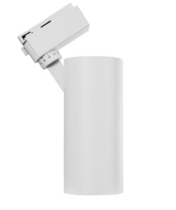 GloboStar® LUGANO 60812 Μονοφασικό Φωτιστικό Σποτ Ράγας LED 30W 3900lm 36° Acrylic HQ LENS AC 220-240V IP20 Φ7.5 x Υ22.7cm Ψυχρό Λευκό 6000K – EUROTRACK® System 1L+1N – Λευκό – Bridgelux Chip – TÜV Certified Driver – 5 Χρόνια Εγγύηση