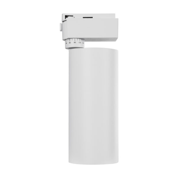 GloboStar® LUGANO 60813 Μονοφασικό Φωτιστικό Σποτ Ράγας LED 30W 3750lm 36° Acrylic HQ LENS AC 220-240V IP20 Φ7.5 x Υ22.7cm Φυσικό Λευκό 4500K – EUROTRACK® System 1L+1N – Λευκό – Bridgelux Chip – TÜV Certified Driver – 5 Χρόνια Εγγύηση