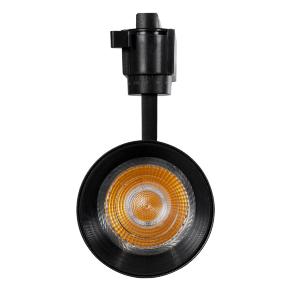 GloboStar® LUGANO 60815 Μονοφασικό Φωτιστικό Σποτ Ράγας LED 30W 3900lm 36° Acrylic HQ LENS AC 220-240V IP20 Φ7.5 x Υ22.7cm Ψυχρό Λευκό 6000K – EUROTRACK® System 1L+1N – Μαύρο – Bridgelux Chip – TÜV Certified Driver – 5 Χρόνια Εγγύηση