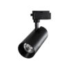 GloboStar® LUGANO 60816 Μονοφασικό Φωτιστικό Σποτ Ράγας LED 30W 3750lm 36° Acrylic HQ LENS AC 220-240V IP20 Φ7.5 x Υ22.7cm Φυσικό Λευκό 4500K – EUROTRACK® System 1L+1N – Μαύρο – Bridgelux Chip – TÜV Certified Driver – 5 Χρόνια Εγγύηση