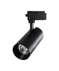 Globostar 60817 Μονοφασικό Bridgelux COB LED Μάυρο Φωτιστικό Σποτ Ράγας 30W 230V 3600lm 30° Θερμό Λευκό 3000k