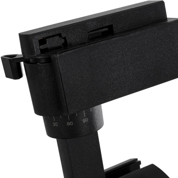Globostar 60817 Μονοφασικό Bridgelux COB LED Μάυρο Φωτιστικό Σποτ Ράγας 30W 230V 3600lm 30° Θερμό Λευκό 3000k