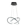 InLight Κρεμαστό φωτιστικό LED 48W 3CCT (by switch on base) σε χρώμιο D:60cm (6082-CH)