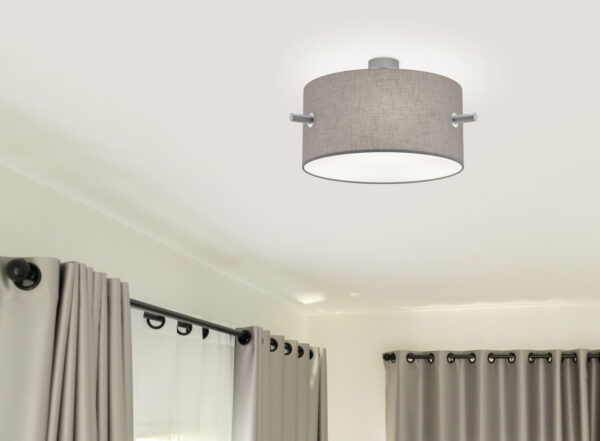 Φωτιστικό Οροφής Trio Lighting CAMDEN  3x E27 Νίκελ Ματ Μεταλλικό   – 608300307