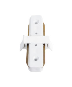 Globostar 60848 Μονοφασικός Connector 2 Καλωδίων Συνδεσμολογίας Γιώτα (Ι) για Λευκή Ράγα Οροφής