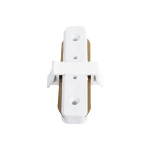 Globostar 60848 Μονοφασικός Connector 2 Καλωδίων Συνδεσμολογίας Γιώτα (Ι) για Λευκή Ράγα Οροφής
