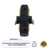 Globostar 60849 Μονοφασικός Connector 2 Καλωδίων Συνδεσμολογίας Γιώτα (Ι) για Μαύρη Ράγα Οροφής