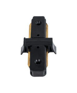 Globostar 60849 Μονοφασικός Connector 2 Καλωδίων Συνδεσμολογίας Γιώτα (Ι) για Μαύρη Ράγα Οροφής