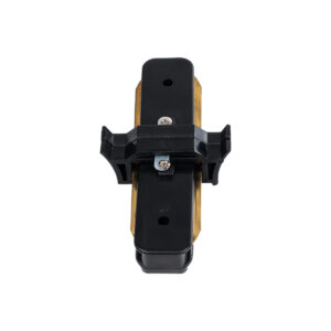 Globostar 60849 Μονοφασικός Connector 2 Καλωδίων Συνδεσμολογίας Γιώτα (Ι) για Μαύρη Ράγα Οροφής