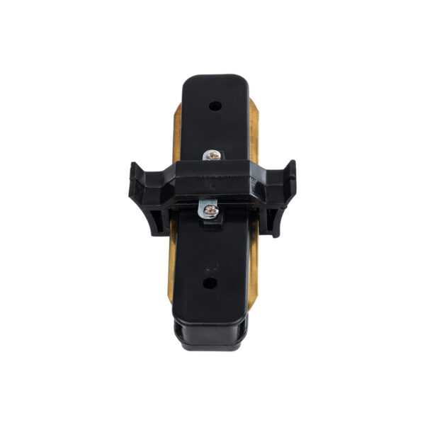 Globostar 60849 Μονοφασικός Connector 2 Καλωδίων Συνδεσμολογίας Γιώτα (Ι) για Μαύρη Ράγα Οροφής