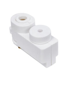 Globostar 2L-EUROTRACK 60856 Αντάπτορας Κρέμασης Φωτιστικού – Μονοφασικός 2 Καλωδίων για όλες τις Ράγες EUROTRACK AC 220-240V IP20 Μ7 x Π3 x Υ4cm – EUROTRACK® System 1L+1N – Θερμοπλαστικό – Λευκό – 5 Χρόνια Εγγύηση