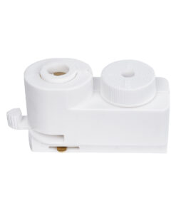 Globostar 2L-EUROTRACK 60856 Αντάπτορας Κρέμασης Φωτιστικού – Μονοφασικός 2 Καλωδίων για όλες τις Ράγες EUROTRACK AC 220-240V IP20 Μ7 x Π3 x Υ4cm – EUROTRACK® System 1L+1N – Θερμοπλαστικό – Λευκό – 5 Χρόνια Εγγύηση