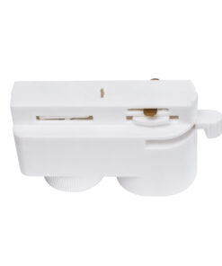 Globostar 2L-EUROTRACK 60856 Αντάπτορας Κρέμασης Φωτιστικού – Μονοφασικός 2 Καλωδίων για όλες τις Ράγες EUROTRACK AC 220-240V IP20 Μ7 x Π3 x Υ4cm – EUROTRACK® System 1L+1N – Θερμοπλαστικό – Λευκό – 5 Χρόνια Εγγύηση