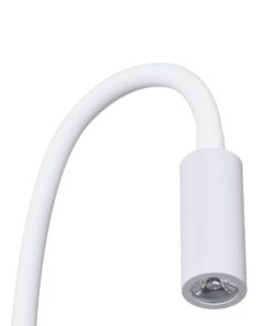 GloboStar® GOOSE 60876 Μοντέρνο Φωτιστικό Τοίχου – Απλίκα Ξενοδοχείου Bed Side LED 3W 300lm 36° AC 220-240V – Reading Light – Μ6.5 x Π15 x Υ24.5cm – Φυσικό Λευκό 4500K – Λευκό