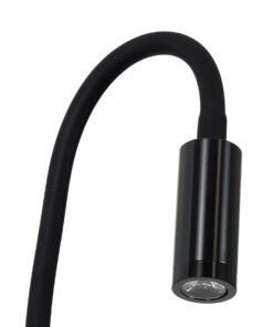 GloboStar® GOOSE 60878 Μοντέρνο Φωτιστικό Τοίχου – Απλίκα Ξενοδοχείου Bed Side LED 3W 300lm 36° AC 220-240V – Reading Light – Μ6.5 x Π15 x Υ24.5cm – Φυσικό Λευκό 4500K – Μαύρο