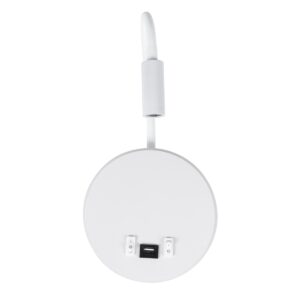 GloboStar® GOOSE 60881 Μοντέρνο Φωτιστικό Τοίχου – Απλίκα Ξενοδοχείου Bed Side LED 6W 600lm 36° & 360° AC 220-240V – Reading Light & 360° Κρυφός Φωτισμός – Φορτιστής USB 3A – Μ15.5 x Π15 x Υ30.5cm – Φυσικό Λευκό 4500K – Λευκό