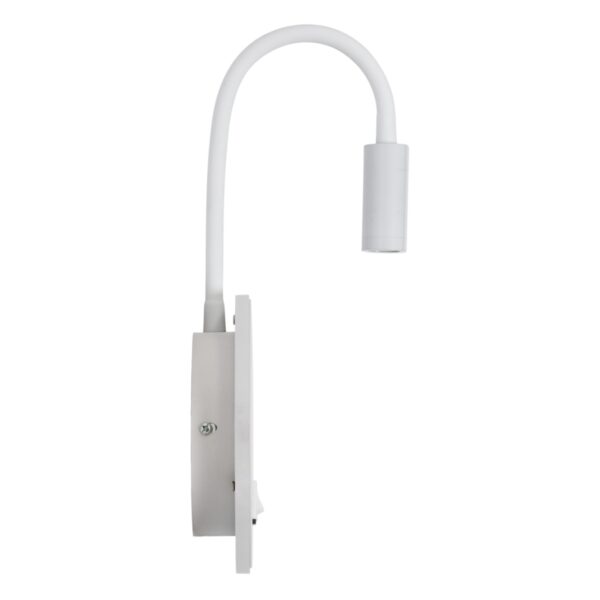 GloboStar® GOOSE 60881 Μοντέρνο Φωτιστικό Τοίχου – Απλίκα Ξενοδοχείου Bed Side LED 6W 600lm 36° & 360° AC 220-240V – Reading Light & 360° Κρυφός Φωτισμός – Φορτιστής USB 3A – Μ15.5 x Π15 x Υ30.5cm – Φυσικό Λευκό 4500K – Λευκό