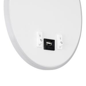 GloboStar® GOOSE 60881 Μοντέρνο Φωτιστικό Τοίχου – Απλίκα Ξενοδοχείου Bed Side LED 6W 600lm 36° & 360° AC 220-240V – Reading Light & 360° Κρυφός Φωτισμός – Φορτιστής USB 3A – Μ15.5 x Π15 x Υ30.5cm – Φυσικό Λευκό 4500K – Λευκό
