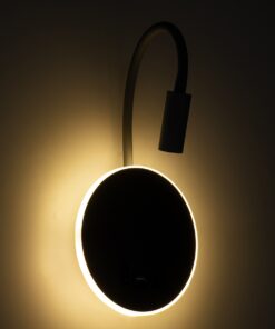 GloboStar® GOOSE 60881 Μοντέρνο Φωτιστικό Τοίχου – Απλίκα Ξενοδοχείου Bed Side LED 6W 600lm 36° & 360° AC 220-240V – Reading Light & 360° Κρυφός Φωτισμός – Φορτιστής USB 3A – Μ15.5 x Π15 x Υ30.5cm – Φυσικό Λευκό 4500K – Λευκό