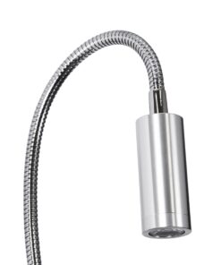 GloboStar® GOOSE 60884 Μοντέρνο Φωτιστικό Τοίχου – Απλίκα Ξενοδοχείου Bed Side LED 6W 600lm 36° & 360° AC 220-240V – Reading Light & 360° Κρυφός Φωτισμός – Φορτιστής USB 3A – Μ15.5 x Π15 x Υ30.5cm – Φυσικό Λευκό 4500K – Ασημί Νίκελ