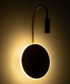 GloboStar® GOOSE 60884 Μοντέρνο Φωτιστικό Τοίχου – Απλίκα Ξενοδοχείου Bed Side LED 6W 600lm 36° & 360° AC 220-240V – Reading Light & 360° Κρυφός Φωτισμός – Φορτιστής USB 3A – Μ15.5 x Π15 x Υ30.5cm – Φυσικό Λευκό 4500K – Ασημί Νίκελ