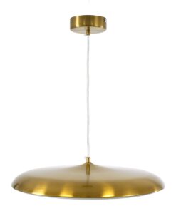 GloboStar® BARON 60887 Κρεμαστή Πλαφονιέρα Οροφής LED CCT 24W 2880lm 120° AC 220-240V – Εναλλαγή Φωτισμού μέσω Διακόπτη On/Off All In One Ψυχρό 6000k+Φυσικό 4500k+Θερμό 2700k Φ40 x Υ10cm – Χρυσό Πλατίνα – 3 Years Warranty