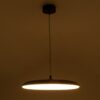 GloboStar® BARON 60887 Κρεμαστή Πλαφονιέρα Οροφής LED CCT 24W 2880lm 120° AC 220-240V – Εναλλαγή Φωτισμού μέσω Διακόπτη On/Off All In One Ψυχρό 6000k+Φυσικό 4500k+Θερμό 2700k Φ40 x Υ10cm – Χρυσό Πλατίνα – 3 Years Warranty