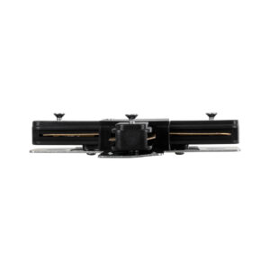 GloboStar® 2L-EUROTRACK 60909 Αντάπτορας +(Σταυρός) – Μονοφασικός 2 Καλωδίων για όλες τις Ράγες EUROTRACK AC 220-240V IP20 Μ10.7 x Π10.7 x Υ1.5cm – EUROTRACK® System 1L+1N – Θερμοπλαστικό – Μαύρο – 5 Χρόνια Εγγύηση