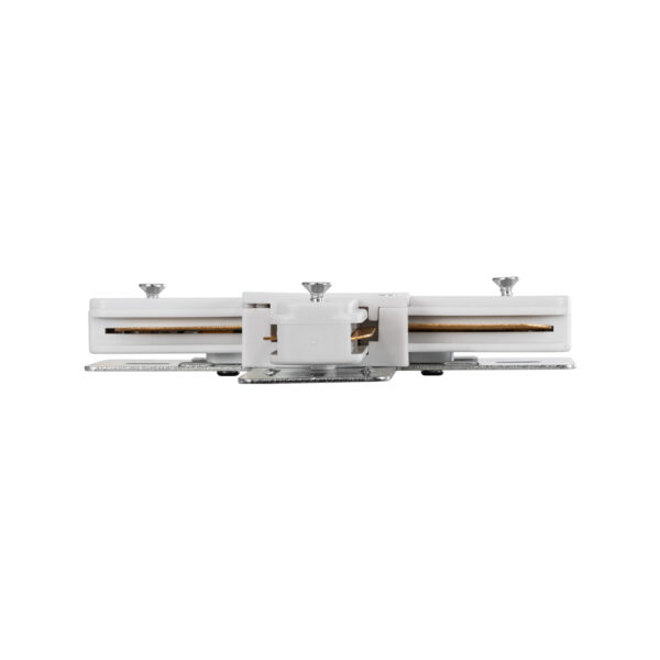 GloboStar® 2L-EUROTRACK 60910 Αντάπτορας +(Σταυρός) – Μονοφασικός 2 Καλωδίων για όλες τις Ράγες EUROTRACK AC 220-240V IP20 Μ10.7 x Π10.7 x Υ1.5cm – EUROTRACK® System 1L+1N – Θερμοπλαστικό – Λευκό – 5 Χρόνια Εγγύηση