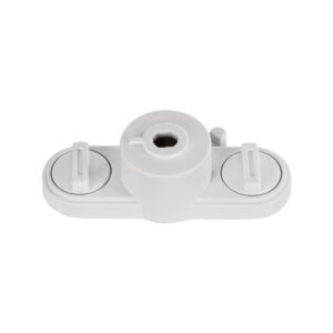 GloboStar® 2L-EUROTRACK 60912 Αντάπτορας Κρέμασης Φωτιστικού – Μονοφασικός 2 Καλωδίων για όλες τις Ράγες EUROTRACK AC 220-240V IP20 Μ10 x Π4 x Υ3.2cm – EUROTRACK® System 1L+1N – Θερμοπλαστικό – Λευκό – 5 Χρόνια Εγγύηση