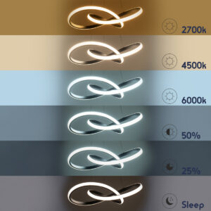 GloboStar® DEXTER 60913 Κρεμαστό Φωτιστικό Οροφής Design LED CCT 90W 10080lm 300° AC 220-240V – Εναλλαγή Φωτισμού μέσω Τηλεχειριστηρίου All In One Ψυχρό 6000k+Φυσικό 4500k+Θερμό 2700k Dimmable Φ73cm – Μαύρο – 3 Years Warranty