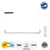 GloboStar® LINARIA 60921 Κρεμαστό Φωτιστικό Οροφής Design LED CCT 36W 4150lm 200° AC 220-240V – Εναλλαγή Φωτισμού μέσω Τηλεχειριστηρίου All In One Ψυχρό 6000k+Φυσικό 4500k+Θερμό 2700k Dimmable Μ120 x Π2 x Υ10cm – Μαύρο – 3 Years Warranty