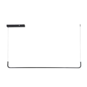 GloboStar® LINARIA 60921 Κρεμαστό Φωτιστικό Οροφής Design LED CCT 36W 4150lm 200° AC 220-240V – Εναλλαγή Φωτισμού μέσω Τηλεχειριστηρίου All In One Ψυχρό 6000k+Φυσικό 4500k+Θερμό 2700k Dimmable Μ120 x Π2 x Υ10cm – Μαύρο – 3 Years Warranty