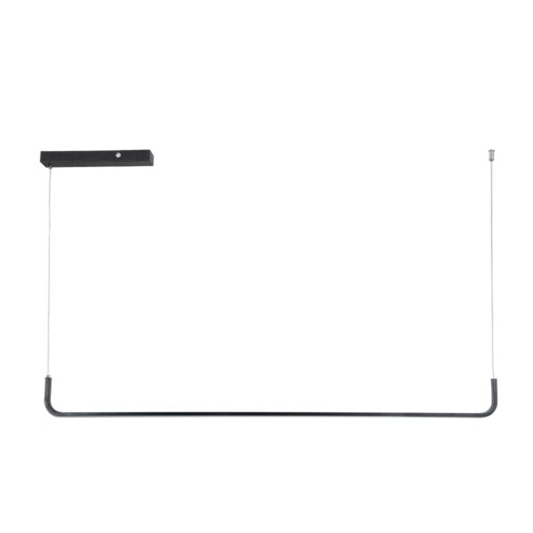 GloboStar® LINARIA 60921 Κρεμαστό Φωτιστικό Οροφής Design LED CCT 36W 4150lm 200° AC 220-240V – Εναλλαγή Φωτισμού μέσω Τηλεχειριστηρίου All In One Ψυχρό 6000k+Φυσικό 4500k+Θερμό 2700k Dimmable Μ120 x Π2 x Υ10cm – Μαύρο – 3 Years Warranty