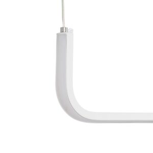 GloboStar® LINARIA 60922 Κρεμαστό Φωτιστικό Οροφής Design LED CCT 36W 4150lm 200° AC 220-240V – Εναλλαγή Φωτισμού μέσω Τηλεχειριστηρίου All In One Ψυχρό 6000k+Φυσικό 4500k+Θερμό 2700k Dimmable Μ120 x Π2 x Υ10cm – Λευκό – 3 Years Warranty