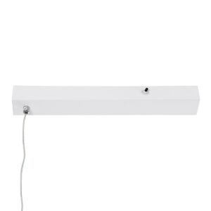 GloboStar® LINARIA 60922 Κρεμαστό Φωτιστικό Οροφής Design LED CCT 36W 4150lm 200° AC 220-240V – Εναλλαγή Φωτισμού μέσω Τηλεχειριστηρίου All In One Ψυχρό 6000k+Φυσικό 4500k+Θερμό 2700k Dimmable Μ120 x Π2 x Υ10cm – Λευκό – 3 Years Warranty
