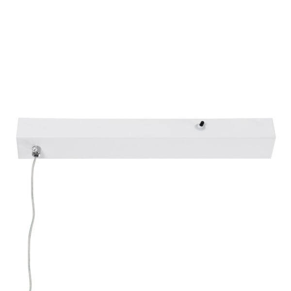 GloboStar® LINARIA 60922 Κρεμαστό Φωτιστικό Οροφής Design LED CCT 36W 4150lm 200° AC 220-240V – Εναλλαγή Φωτισμού μέσω Τηλεχειριστηρίου All In One Ψυχρό 6000k+Φυσικό 4500k+Θερμό 2700k Dimmable Μ120 x Π2 x Υ10cm – Λευκό – 3 Years Warranty