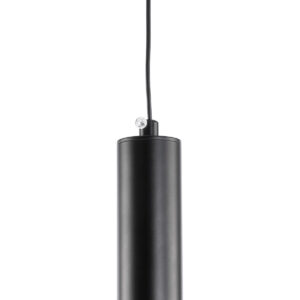 GLOBOSTAR® ZANE 60933 Κρεμαστό Φωτιστικό Design LED CCT 18W 2016lm 120° AC 220-240V IP20 – Εναλλαγή Φωτισμού μέσω Τηλεχειριστηρίου All In One Ψυχρό 6000k+Φυσικό 4500k+Θερμό 2700k Dimmable – Φ15 x Υ18cm – Μαύρο & Χρυσό – 3 Χρόνια Εγγύηση