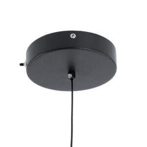 GLOBOSTAR® ZANE 60933 Κρεμαστό Φωτιστικό Design LED CCT 18W 2016lm 120° AC 220-240V IP20 – Εναλλαγή Φωτισμού μέσω Τηλεχειριστηρίου All In One Ψυχρό 6000k+Φυσικό 4500k+Θερμό 2700k Dimmable – Φ15 x Υ18cm – Μαύρο & Χρυσό – 3 Χρόνια Εγγύηση