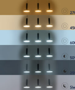 GLOBOSTAR® ZANE 60936 Κρεμαστό Φωτιστικό Design LED CCT 54W 6048lm 120° AC 220-240V IP20 – Εναλλαγή Φωτισμού μέσω Τηλεχειριστηρίου All In One Ψυχρό 6000k+Φυσικό 4500k+Θερμό 2700k Dimmable – Μ80 x Π15 x Υ18cm – Μαύρο & Χρυσό – 3 Χρόνια Εγγύηση