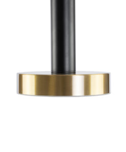 GLOBOSTAR® ZANE 60936 Κρεμαστό Φωτιστικό Design LED CCT 54W 6048lm 120° AC 220-240V IP20 – Εναλλαγή Φωτισμού μέσω Τηλεχειριστηρίου All In One Ψυχρό 6000k+Φυσικό 4500k+Θερμό 2700k Dimmable – Μ80 x Π15 x Υ18cm – Μαύρο & Χρυσό – 3 Χρόνια Εγγύηση