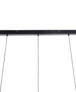 GLOBOSTAR® ZANE 60936 Κρεμαστό Φωτιστικό Design LED CCT 54W 6048lm 120° AC 220-240V IP20 – Εναλλαγή Φωτισμού μέσω Τηλεχειριστηρίου All In One Ψυχρό 6000k+Φυσικό 4500k+Θερμό 2700k Dimmable – Μ80 x Π15 x Υ18cm – Μαύρο & Χρυσό – 3 Χρόνια Εγγύηση